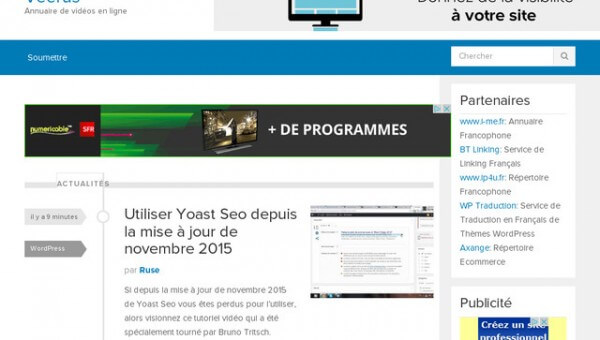 Répertorier ses vidéos sur Veerus.fr