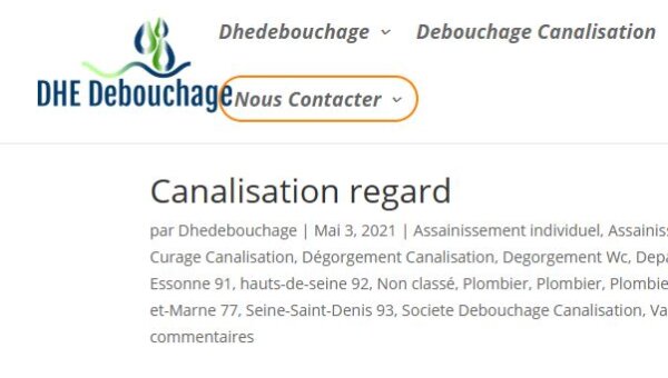 Site sur les canalisations