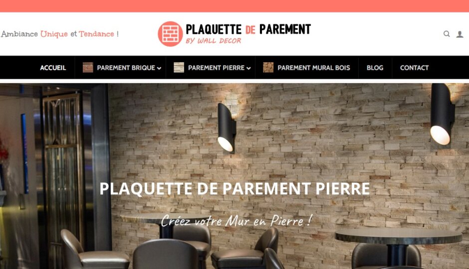 Plaquette-de-parement.fr : boutique en ligne de revêtements muraux