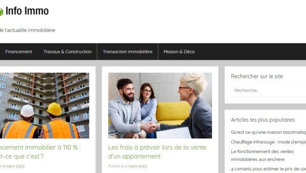 Info Immo, le blog de l’actualité immobilière