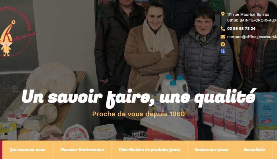 Affinage et Saveurs Locales, spécialiste d’affinage de munster et distribution des produits frais