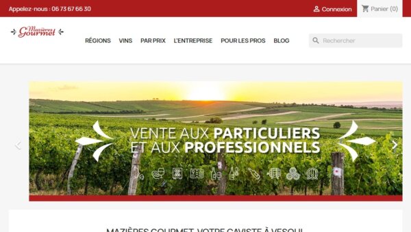 Mazières Gourmet, spécialiste en vente en ligne de vins